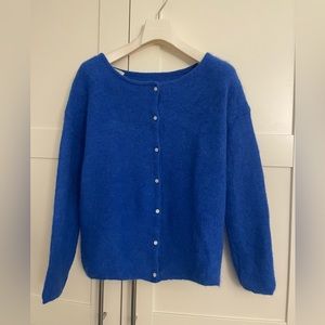 Sezane Gaspard Cardigan Blue XXS